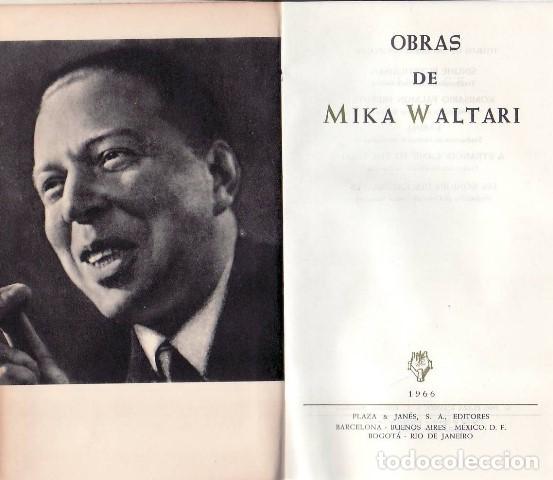 Libros: WALTARI, Milka.- - Obras. - Foto 1