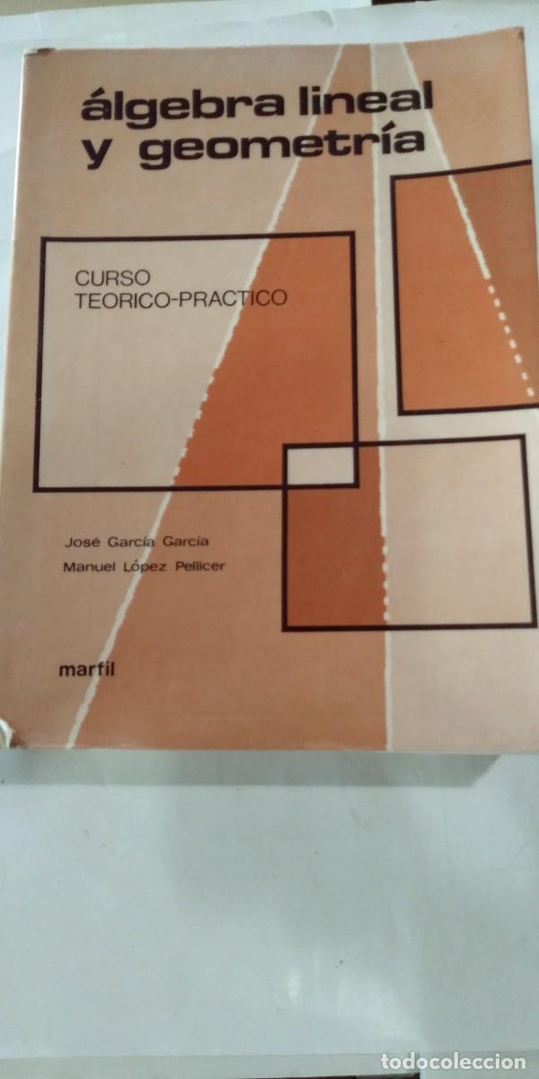 Libros: &Aacute;lgebra lineal y geometr&iacute;a Jos&eacute; Garc&iacute;a Garc&iacute;a Manuel L&oacute;pez Pellicer