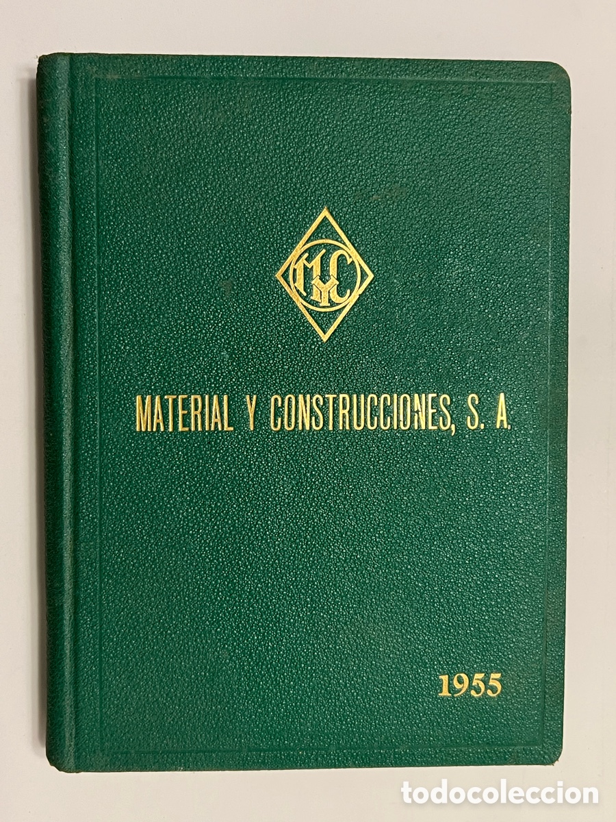 books: MATERIAL Y CONSTRUCCIONES.. Agenda para 1955.. nueva, sin uso.. (env&iacute;o certificado 7&euro;)