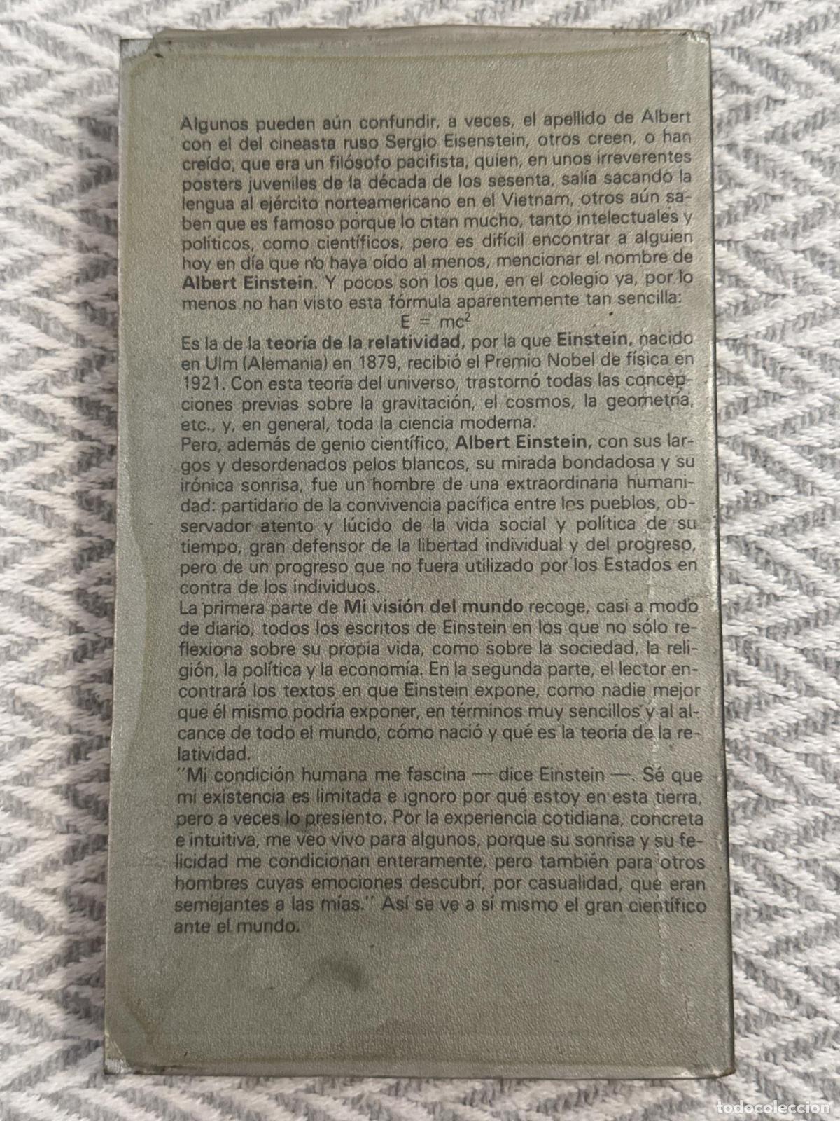 Libros: Mi visi&oacute;n del mundo - Albert Einstein - Foto 3