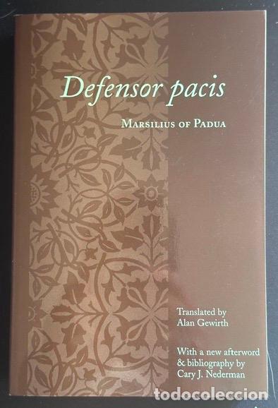 Libros: DEFENSOR PACIS - MARSILIUS OF PADUA
