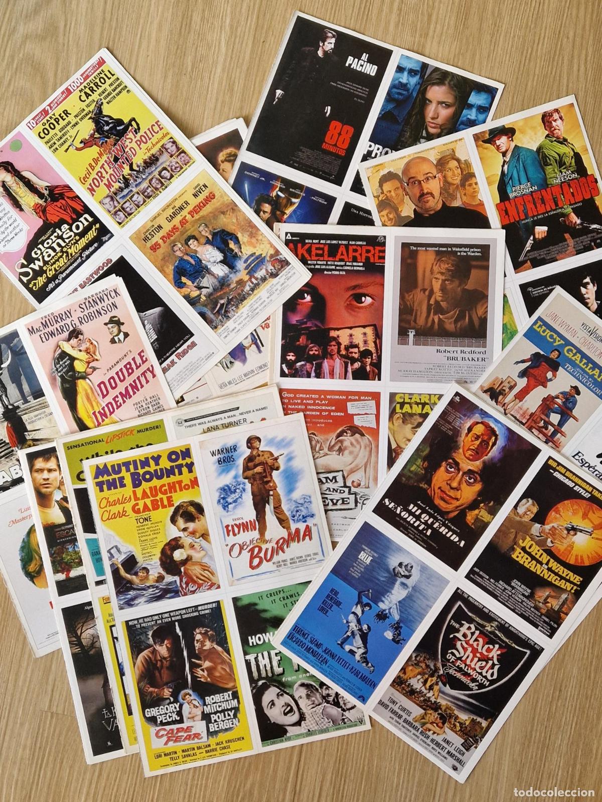 Libros: 100 l&aacute;minas con 4 carteles de cine cada una (ficha). Todos diferentes. -