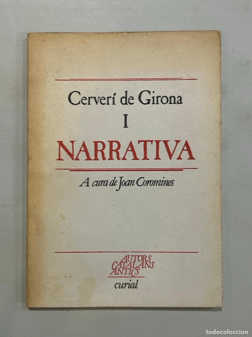 Libros: Cerver&iacute; de Girona - Narrativa I