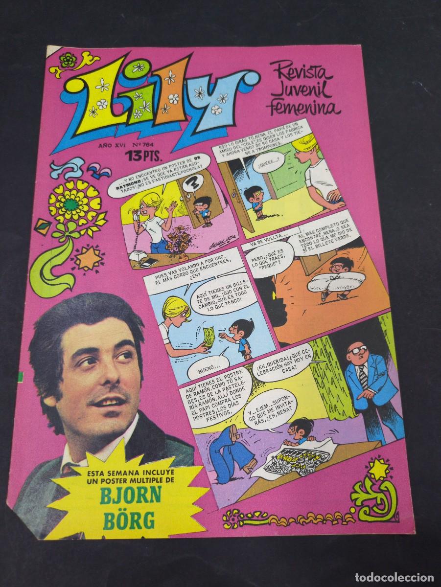 Libros: LILY, REVISTA JUVENIL FEMENINA N&ordm; 764 - BRUGUERA - POSTER BJORN BORG