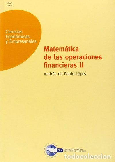 Libros: Matem&aacute;tica de las operaciones financieras II- 9788436240580