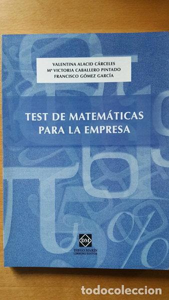 Livros em segunda m&atilde;o: Test de matem&aacute;ticas para la empresa- 9788484254294