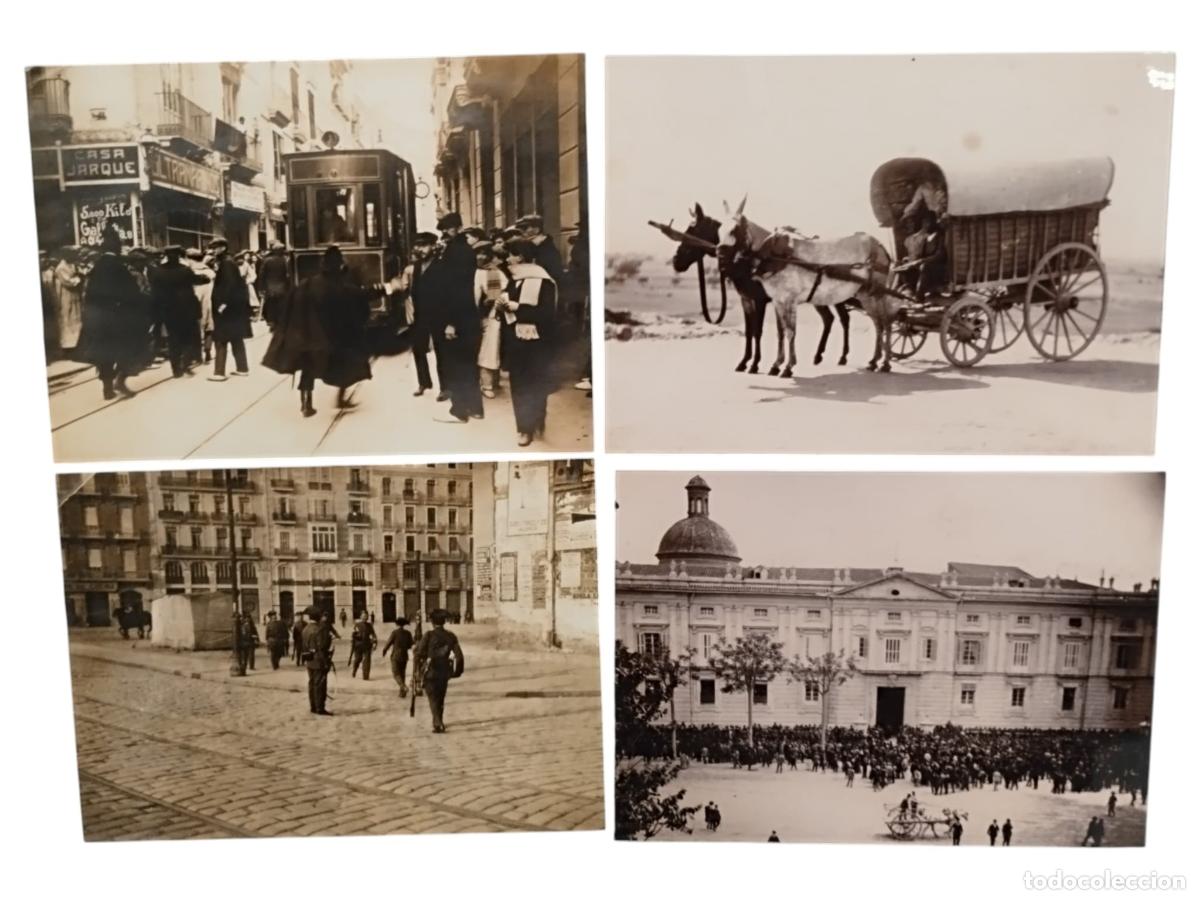 Libros: Lote de 4 Fotograf&iacute;as Hist&oacute;ricas de Valencia (Reproducciones) - Escenas Urbanas y Rurales del S... -