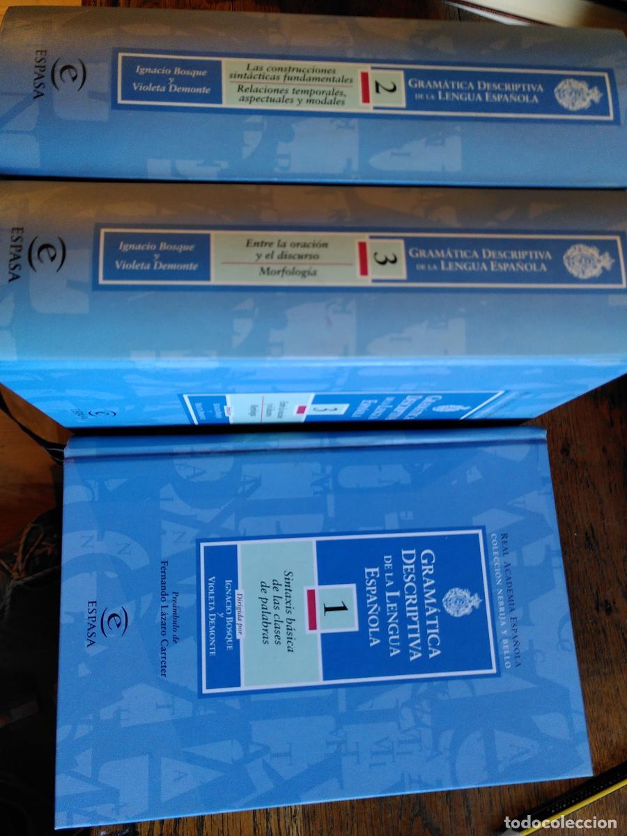 Livres: NUEVA GRAM&Aacute;TICA DESCRIPTIVA DE LA LENGUA ESPA&Ntilde;OLA (3 tomos) - Dir. Ignacio Bosque / Violeta Demonte
