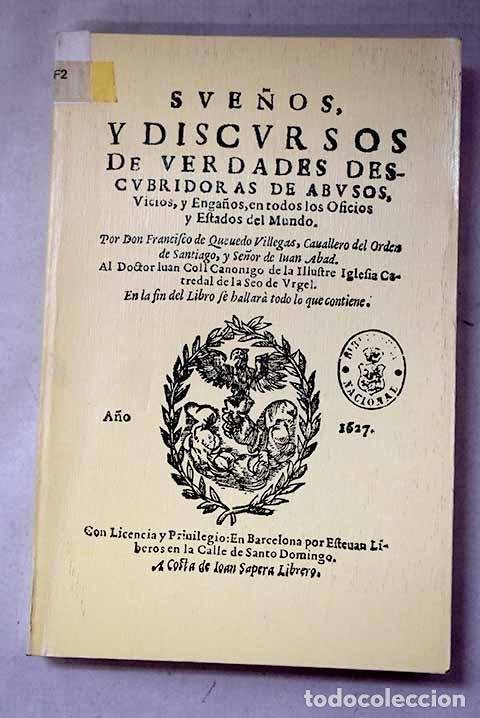Libros: Sue&ntilde;os y Discursos de verdades descubridoras de abusos, vicios y enga&ntilde;os