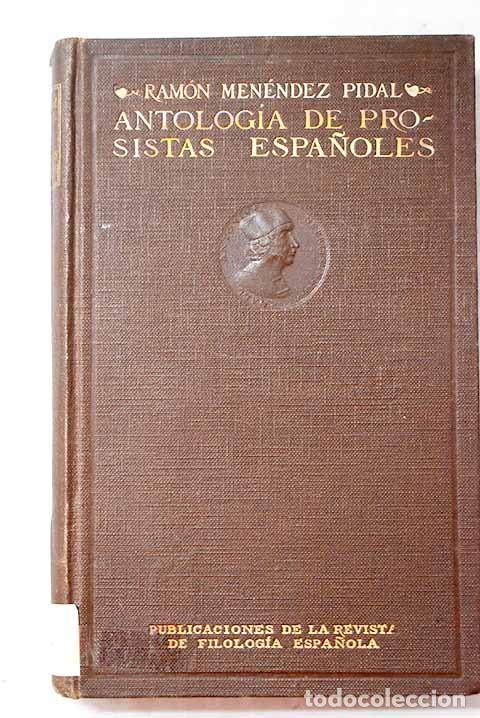 Libros: Antolog&iacute;a de prosistas espa&ntilde;oles