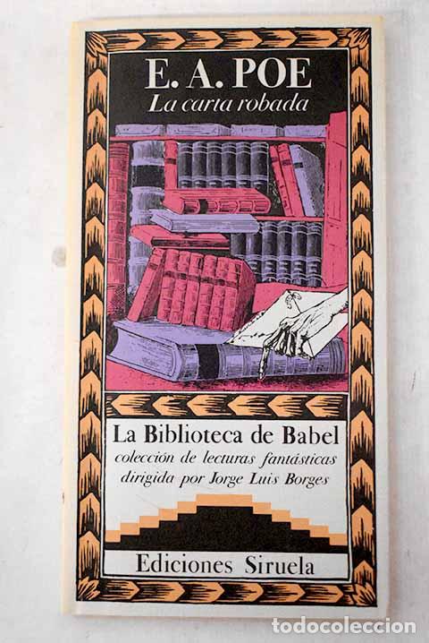 Libros: La Carta robada: Poe, Edgar Allan.- Poe, Edgar Allan