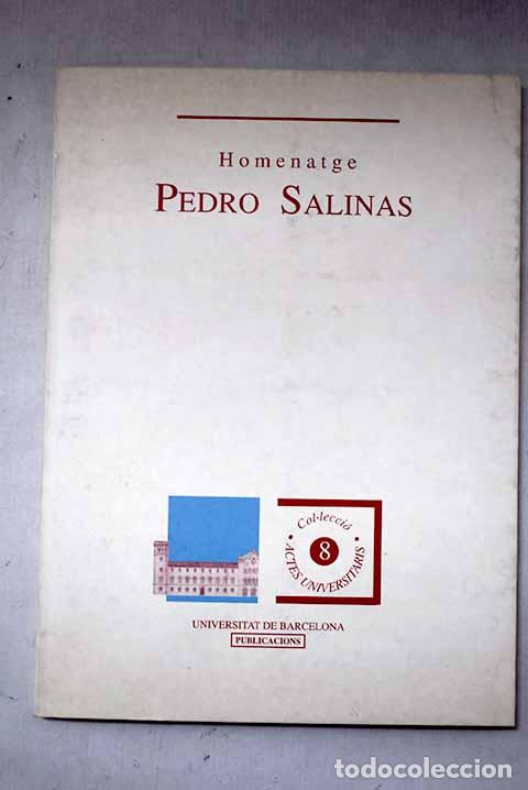 Libros: Homenatge a Pedro Salinas