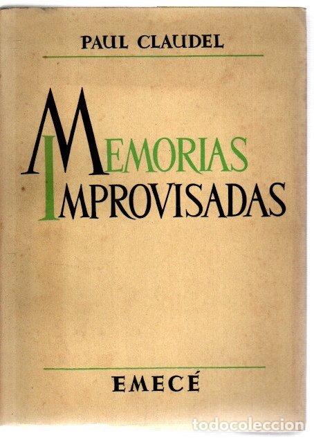 Libros: Memorias improvisadas - Claudel, Paul - Foto 1