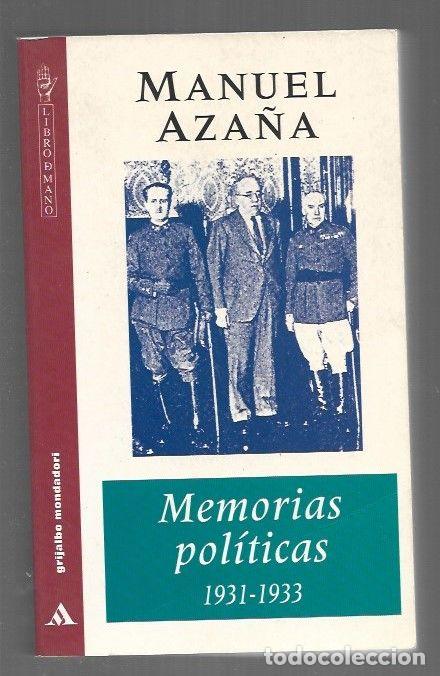 books: MEMORIAS POLITICAS 1931-1933 - AZA&Ntilde;A, MANUEL