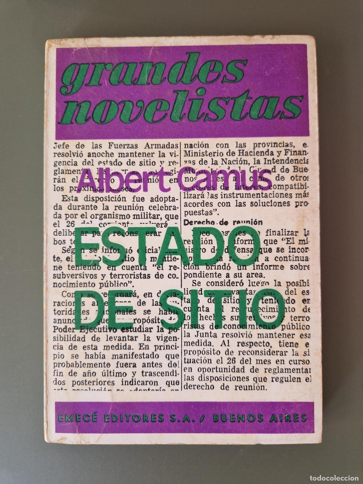 Libros: Estado de sitio - Albert Camus