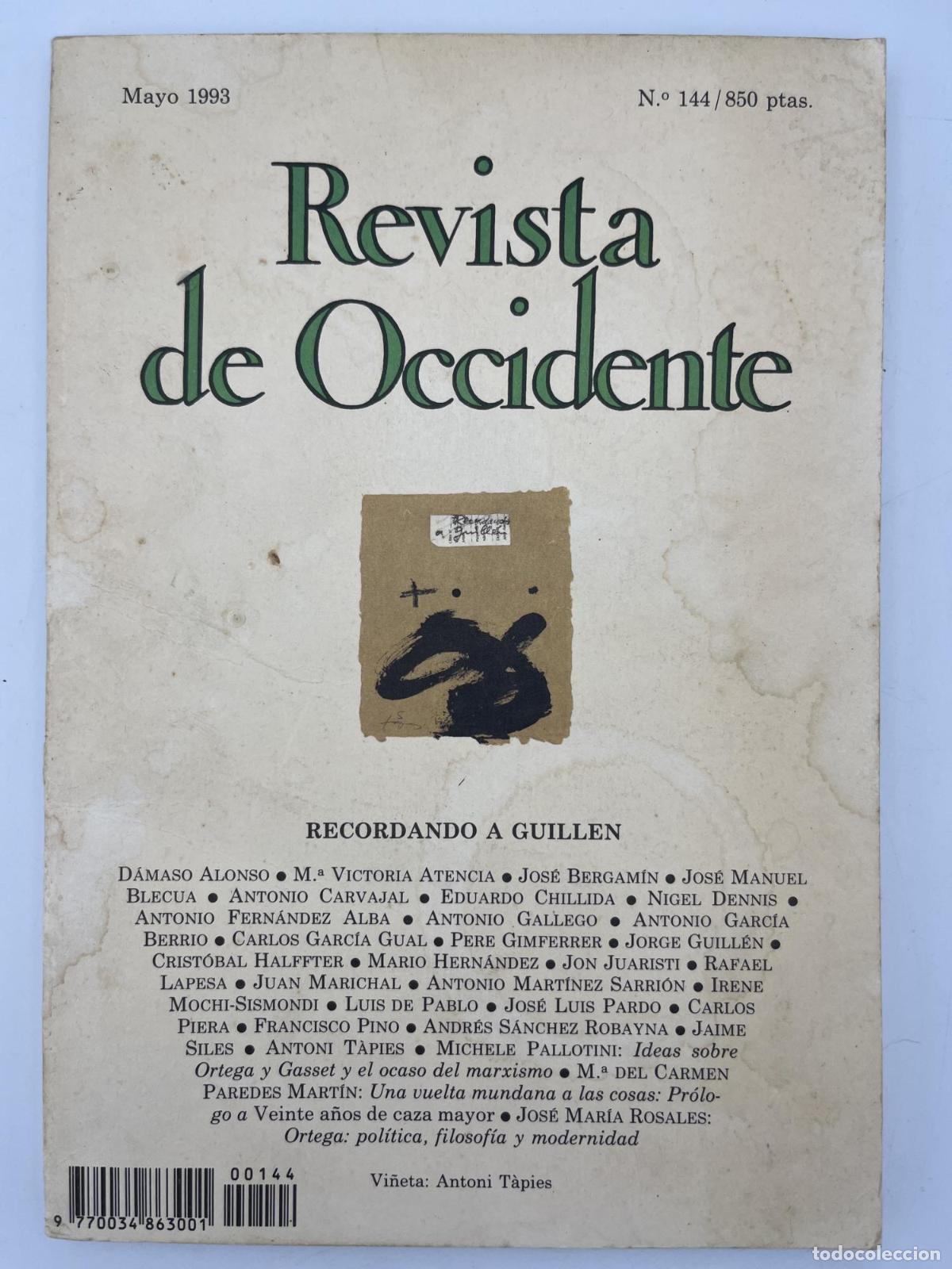B&uuml;cher: Revista de Occidente n&ordm; 144 - Varios Autores