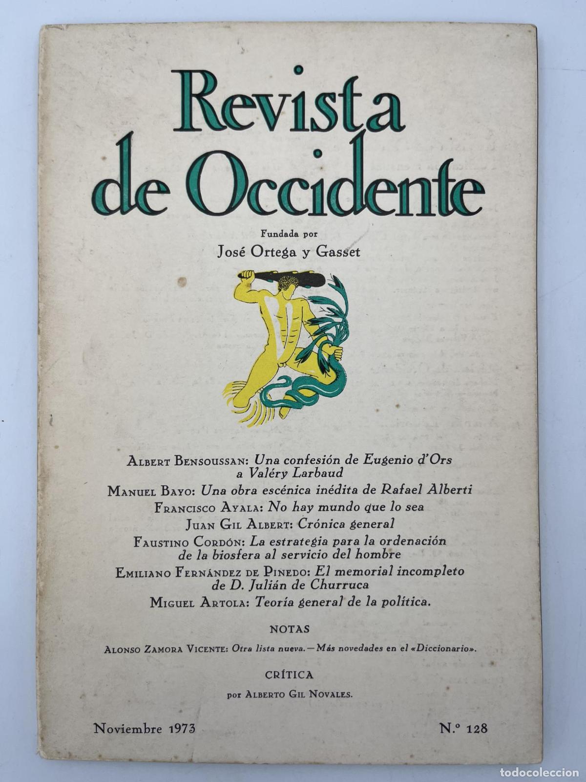 Libri di seconda mano: Revista de Occidente n&ordm; 128 - Varios Autores