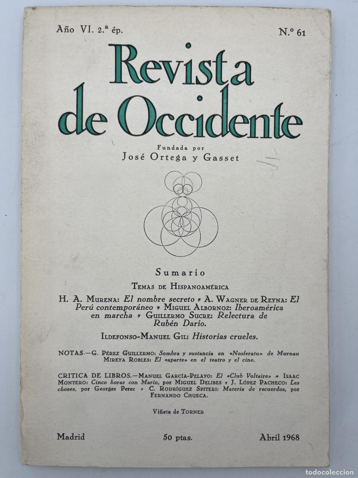 Libri di seconda mano: Revista de Occidente n&ordm; 61 - Varios Autores