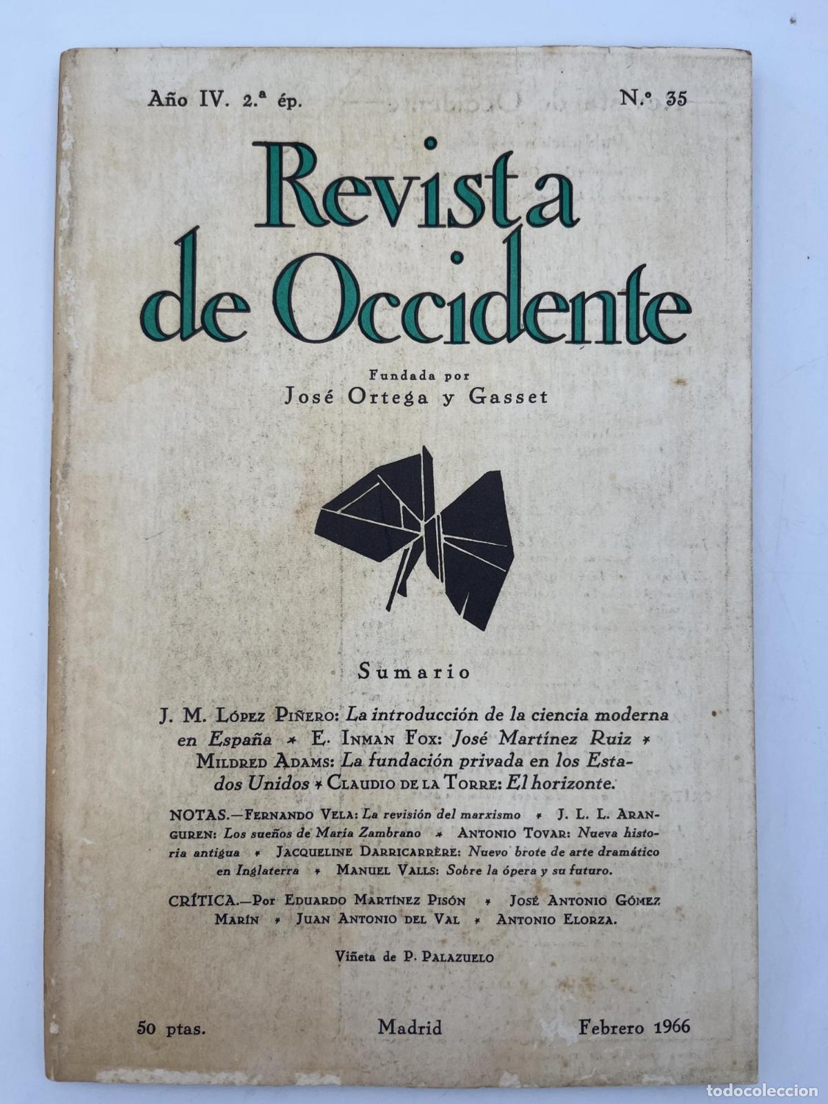 Libri di seconda mano: Revista de Occidente n&ordm; 35 - Varios Autores