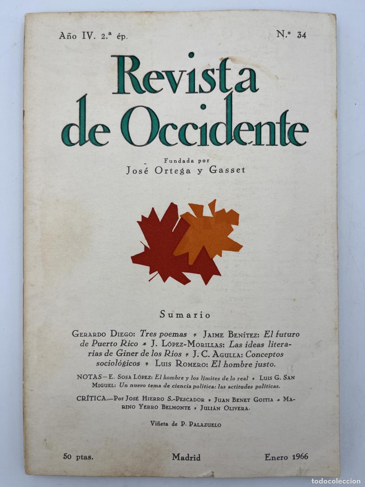 Libri di seconda mano: Revista de Occidente n&ordm; 34 - Varios Autores