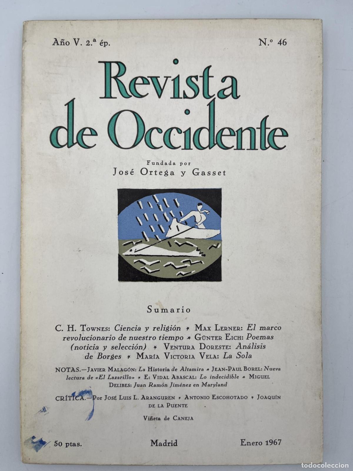 Libri di seconda mano: Revista de Occidente n&ordm; 46 - Varios Autores