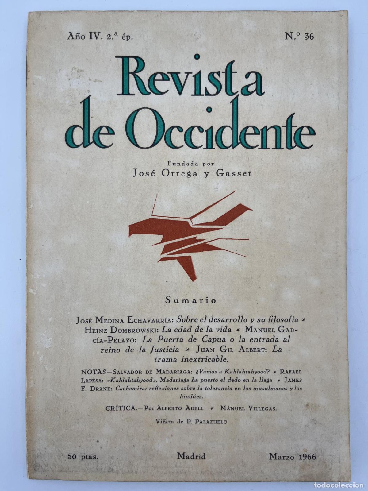 Libri di seconda mano: Revista de Occidente, n&ordm; 36 - Varios Autores