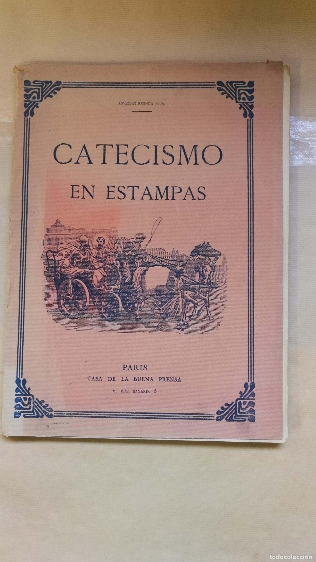 Libros: CATECISMO EN ESTAMPAS 70 ILUSTRACIONES CON LA EXPLICACION DE CADA CUADRO ENFRENTE. - VARIOS AUTORES