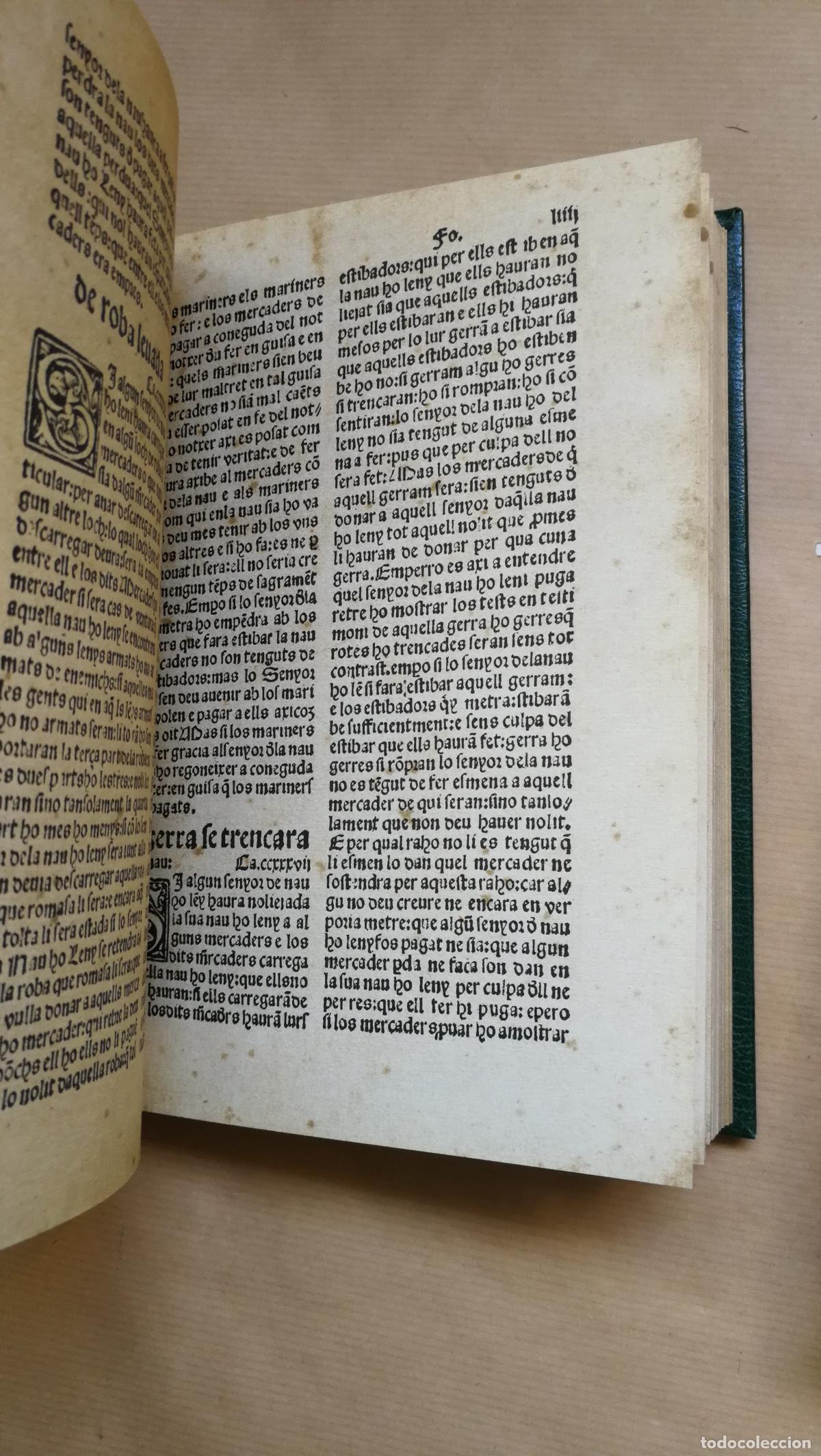 Libros: LLIBRE DEL CONSOLAT DE MAR. Facs&iacute;mil de ledici&oacute; de lany 1523. - Foto 4