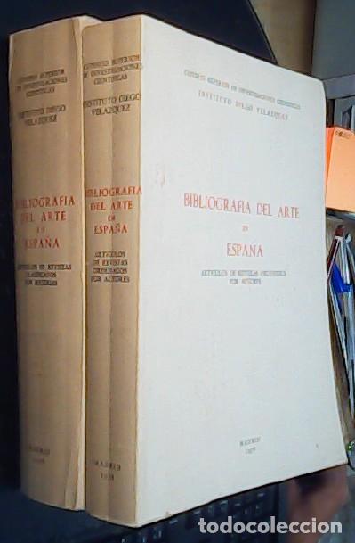 Livros em segunda m&atilde;o: Bibliograf&iacute;a del arte en Espa&ntilde;a. Art&iacute;culos de revistas clasificados por materias y por autores. 2 to