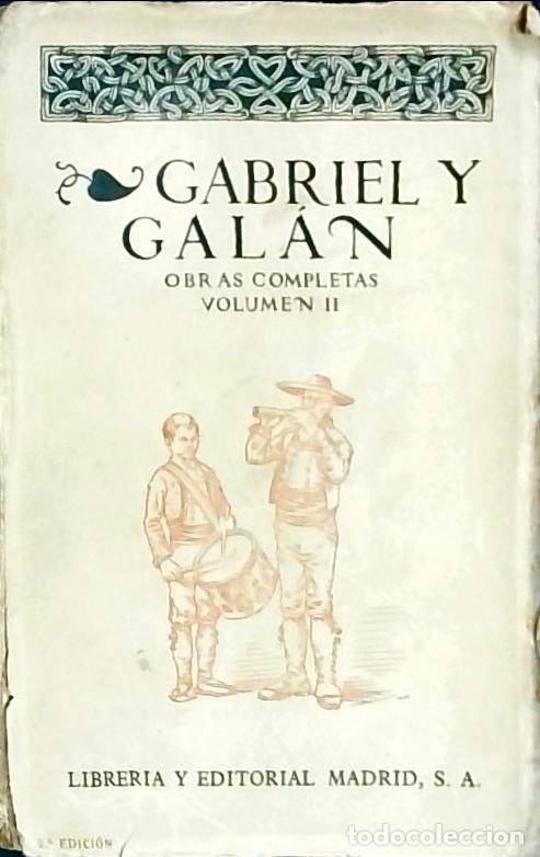 books: Obras completas de Jose Mar&iacute;a Gabriel y Gal&aacute;n. Tomo II: Religiosas, campesinas, fragmentos - GABRIEL