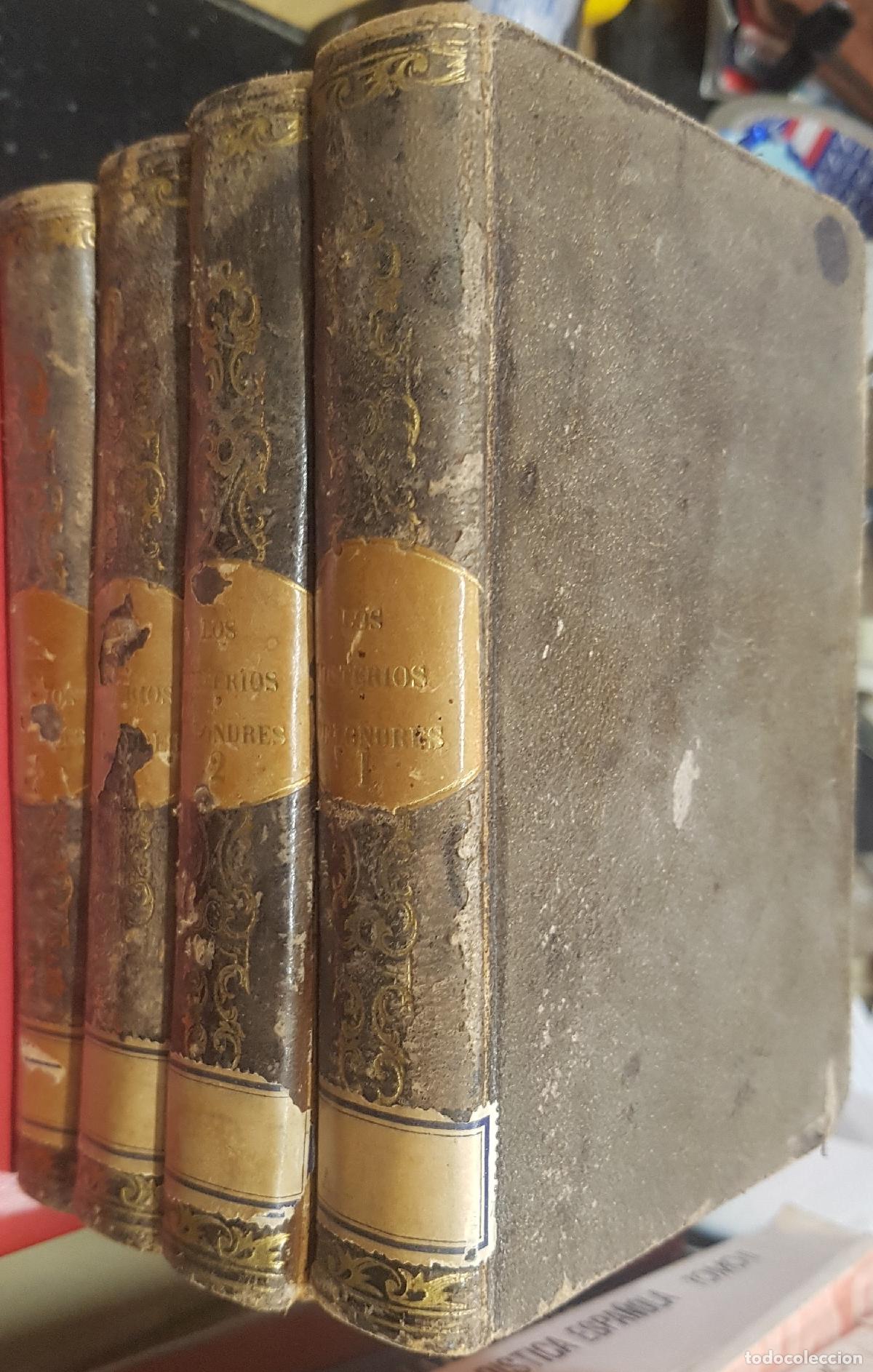 B&uuml;cher: Los misterios de Londres. 8 tomos encuadernados en 4 vol&uacute;menes - TROLOPP, Francisco (FEVAL, Paul):