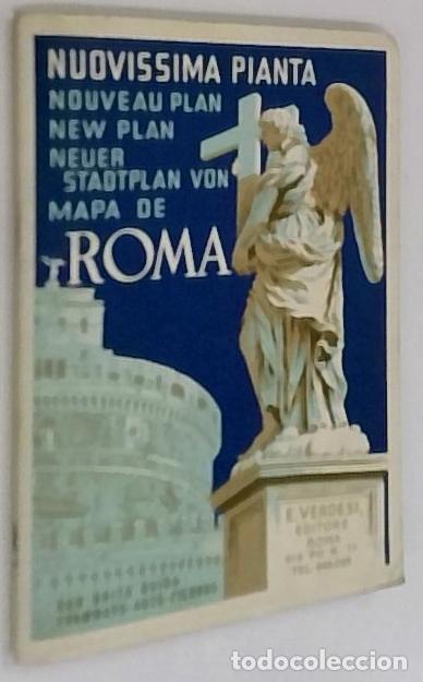 Livros em segunda m&atilde;o: Roma. Nuovissima pianta. New Map. Nouveau plan. Neuester stantplan. Mapa - MAPA:
