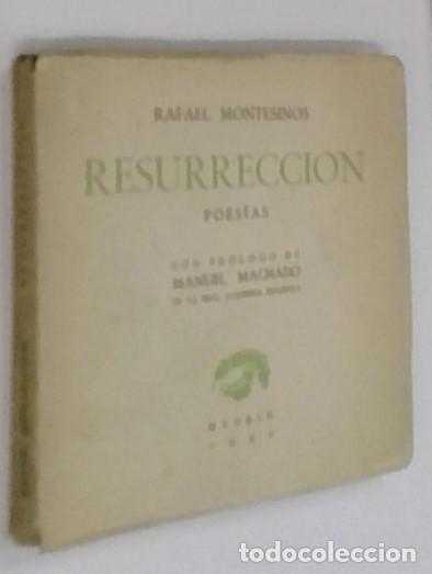 B&uuml;cher: Resurrecci&oacute;n. Poes&iacute;as. Primera edici&oacute;n - MONTESINOS, Rafael: