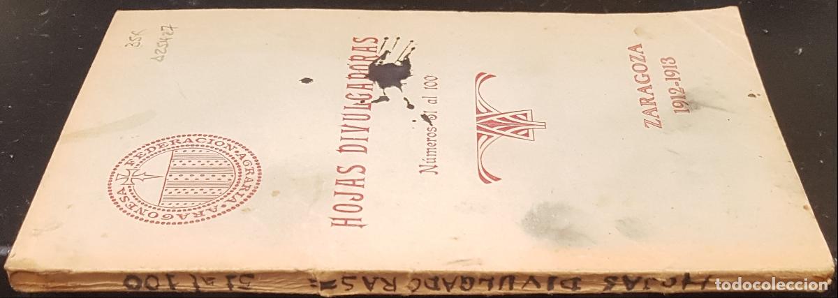 B&uuml;cher: Hojas Divulgadoras. N&uacute;meros 51 al 100. Zaragoza 1912 - 1913 - AA. VV.: