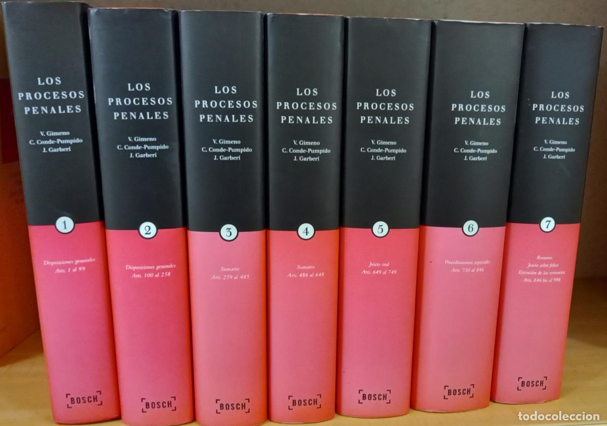 Libros: Los procesos penales. Comentarios a la Ley de Enjuiciamiento Criminal, con formularios y jurispruden