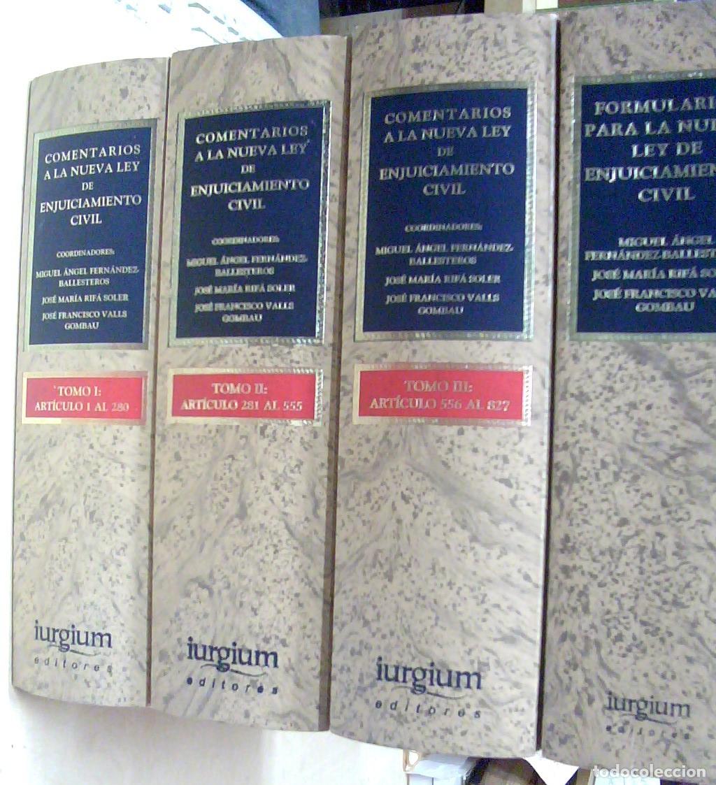 Livros em segunda m&atilde;o: Comentarios a la nueva Ley de enjuiciamiento civil + Formularios a la nueva Ley de enjuiciamiento ci