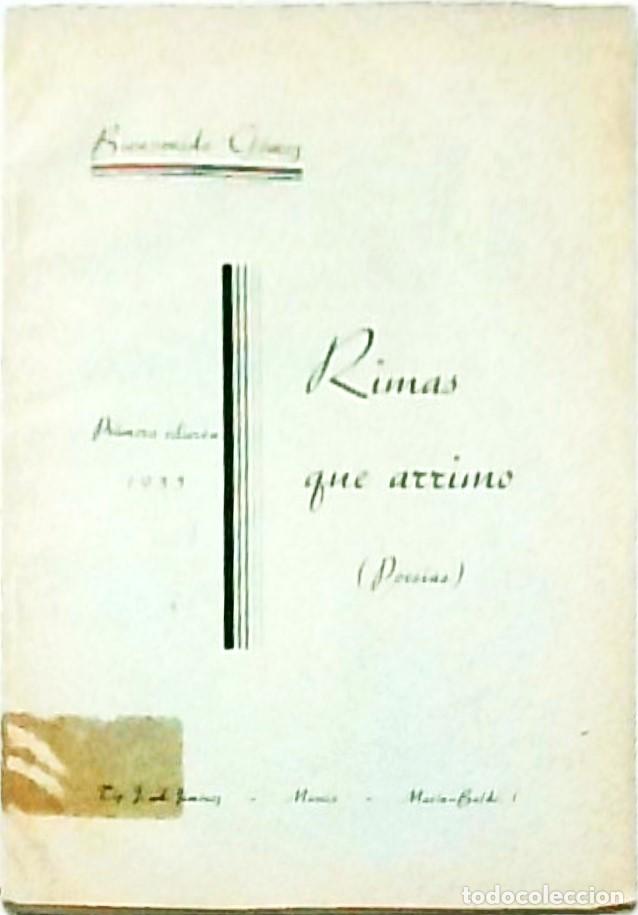 Libri di seconda mano: Rimas que arrimo (Poes&iacute;as). Primera edici&oacute;n - GOMEZ, Bienvenido: