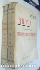 Libros: Terap&eacute;utica con sus fundamentos de farmacolog&iacute;a experimental. 2 tomos - LORENZO VEL&aacute;ZQUEZ, B.: