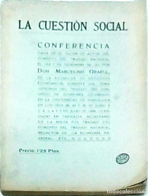 Libros: La cuesti&oacute;n social - GRAELL, Marcelino: