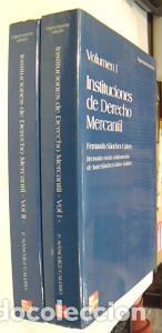 Livros em segunda m&atilde;o: Instituciones de derecho mercantil - S&Aacute;NCHEZ CALERO, Fernando: