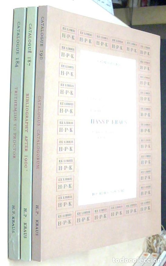 Livros em segunda m&atilde;o: Private Library of Hans P. Kraus. With 2487 items. 3 VOLUMES - ANONIMO: