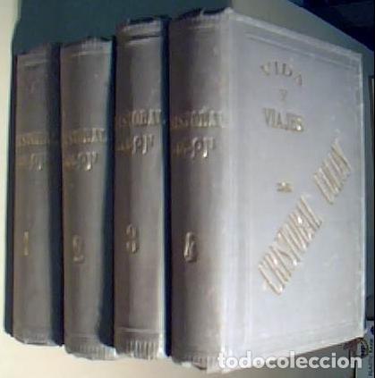 Libros: Vida y viajes de Crist&oacute;bal Col&oacute;n. 4 tomos - IRVING, Washington: - Foto 1