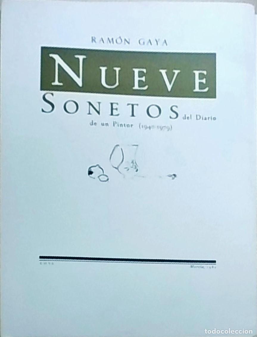 Libri di seconda mano: Nueve sonetos del Diario de un Pintor (1940 - 1979). Edici&oacute;n al cuidado de Andr&eacute;s Trapiello - GAYA,