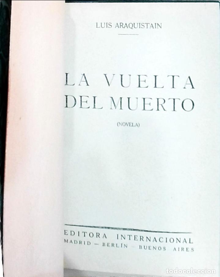 Libros: La vuelta del muerto - ARAQUISTAIN, Luis: - Foto 1