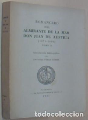 books: Romancero del almirante de la mar Don Juan de Austria (1571-1800). Tomo II - ANONIMO: