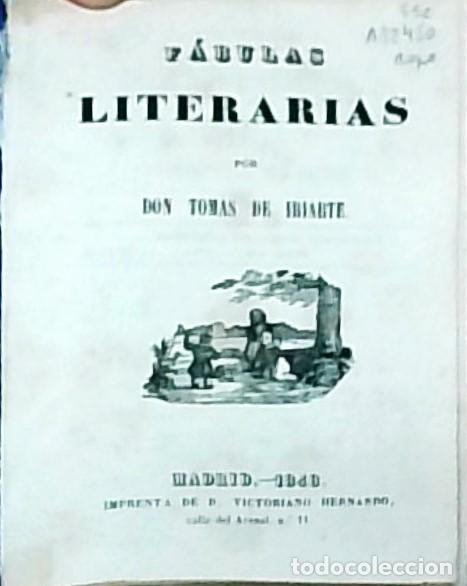 Libros: F&aacute;bulas literarias - IRIARTE, Tom&aacute;s de: - Foto 1