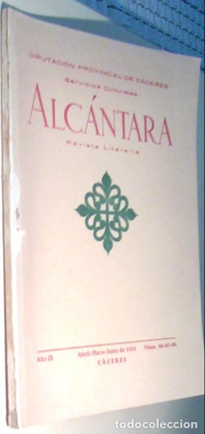 Libri di seconda mano: Alc&aacute;ntara. Revista Literaria. A&ntilde;o IX. Abril - mayo - junio 1953. N&ordm;s 66, 67 y 68 - AA. VV.: