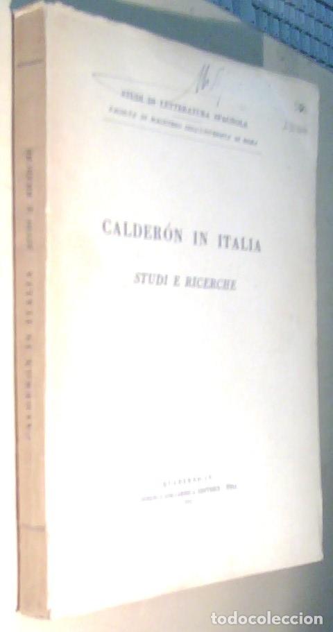 Libros: Calderon in Italia. Studi e ricerche - AA. VV.: - Foto 1