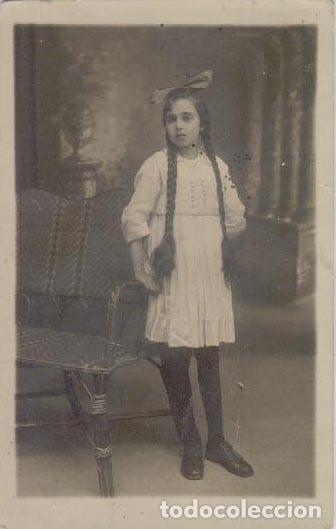 books: Tarjeta postal Sociedad Art&iacute;stico Fotogr&aacute;fica C&aacute;ceres. Retrato chica. Firmada 1919 - TARJETA POSTAL