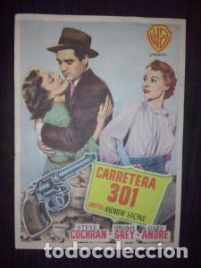 Livres: Carretera 301. Steve Cochran, Virginia Grey, Gaby Andre. Director: Andrew Stone - PROGRAMA DE CINE: